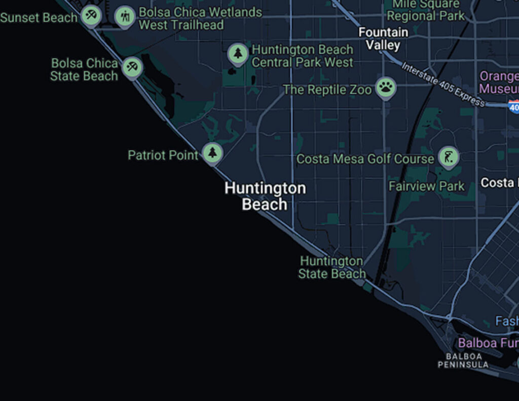 Huntington Beach map