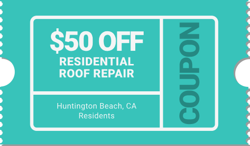 Coupon - Residential roof repair $50 off